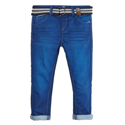 Boys' blue belted jeans